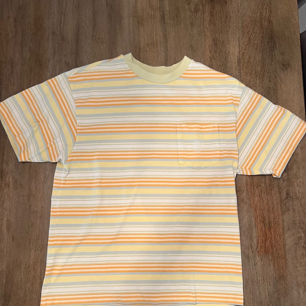 GOLF WANG Grand Logo Striped Pocket Tee 'Green Combo'